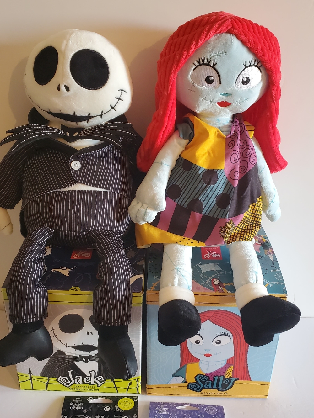 2 Scentsy Buddies - Jack and Sally From The Nightmare Before Christmas